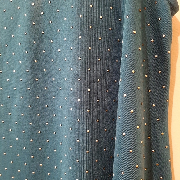 Rock and Republic Teal Top Metallic Polka Dot - Picture 5 of 6